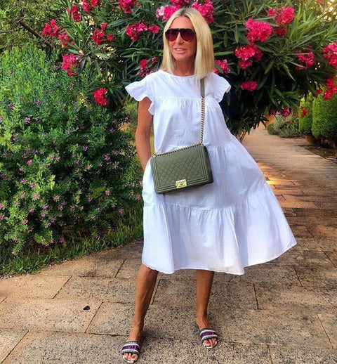 Women's Sweet Holiday A- line Dress M300179