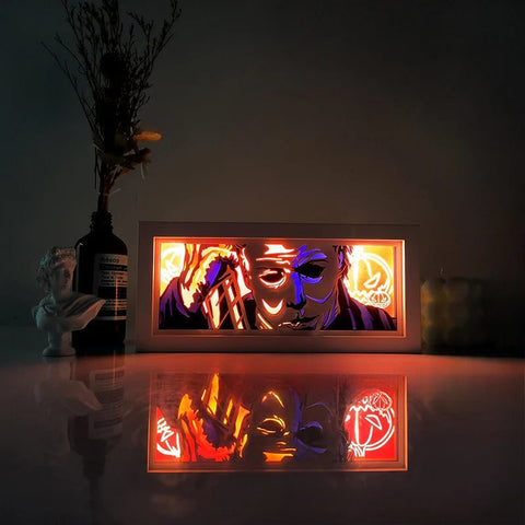Dead by Daylight anime Freddy Paper Carving Lamp Photo Frame