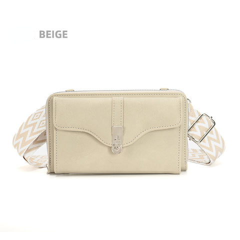 New Women's Shoulder Crossbody Bag Broadband Mobile Phone Bag Large Capacity Small Square Bag M5010666