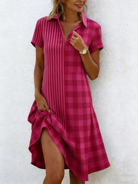Holiday style print dress medium and long dress m302774