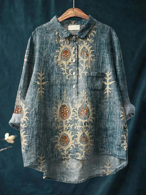 Beauty animal poultry retro print shirt m302888