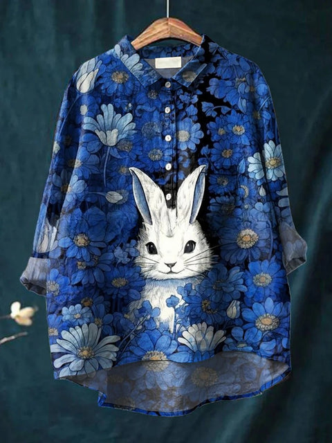Beauty animal poultry retro print shirt m302888