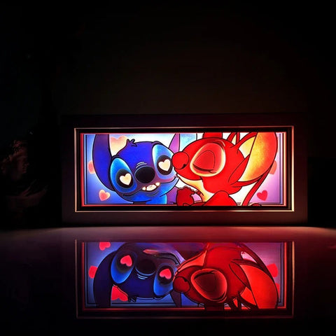 Stitch Paper Carving Lamp Photo Frame