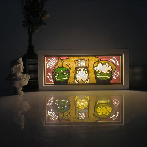 NARUTO anime Jiraiya Paper Carving Lamp Photo Frame