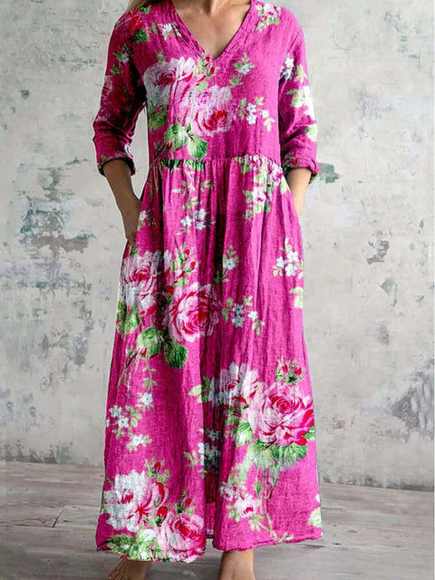 3D print summer urban casual loose dress women m301037