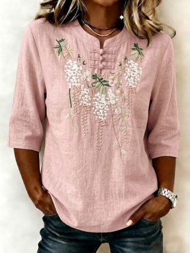 Women's floral print top m302985