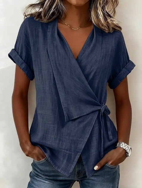 New lapel lace up irregular m302698