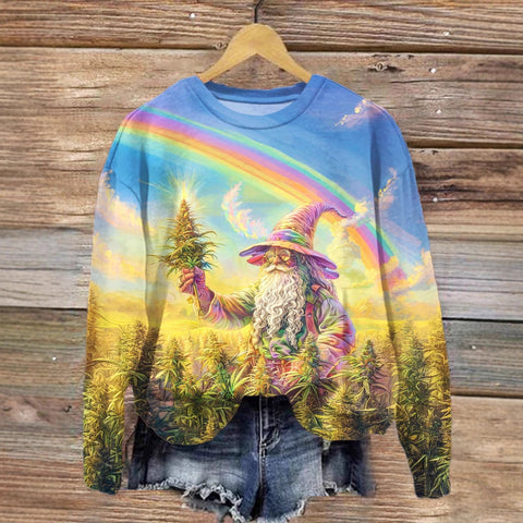 Ethnic style retro round neck women's sweater m302289