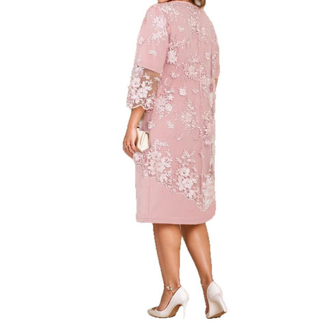 Evening dress lace fake two-piece dress m301200