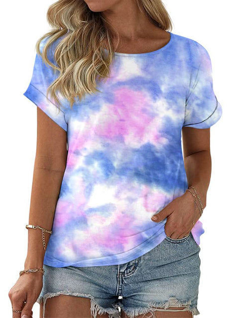 Color matching crew neck versatile casual women's top m302620