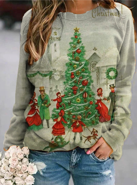 Shoulder long-sleeved women's sweater casual pullover m301750