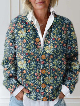 Imitation sweater women's European and American style new loose v-neck long-sleeved cardigan m301888