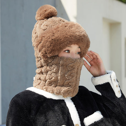 Face mask full face pullover hat windproof scarf fleece ear protection head cover warm m302255