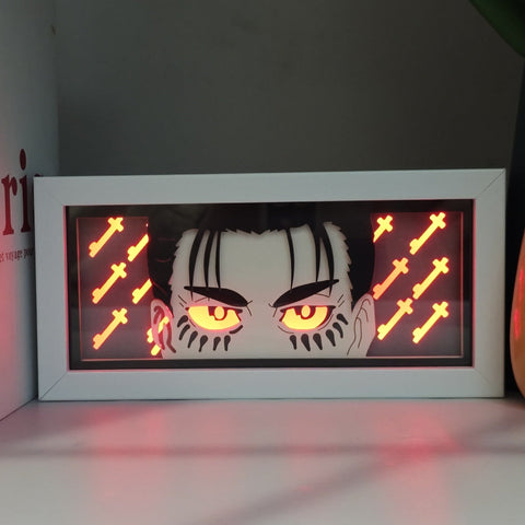 Attack on Titan Eren Jaeger Paper Carving Lamp Photo Frame