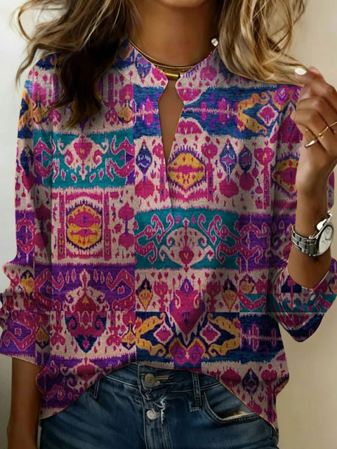 3D digital printing casual pullover versatile spring and summer new shirt top m302727