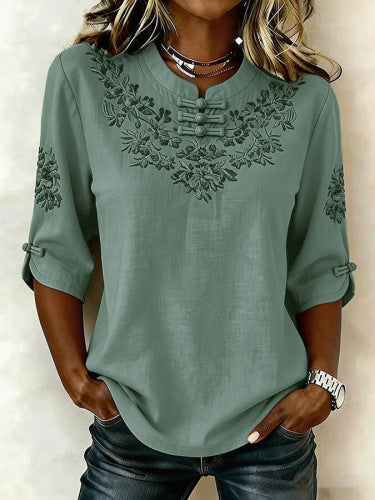 Women's floral print top m302985