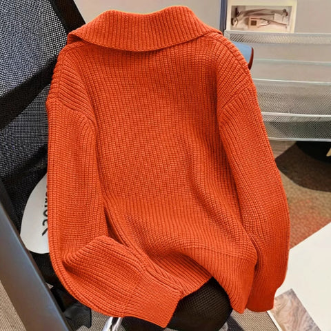 Fashion casual large lapel knitted cardigan large size jacket m301976