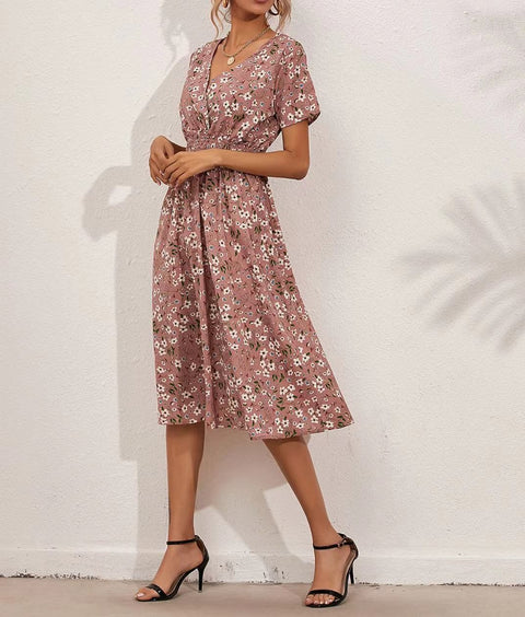 Summer small floral print dress m302706