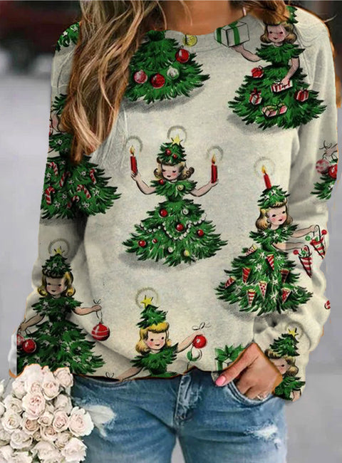 Shoulder long-sleeved women's sweater casual pullover m301750