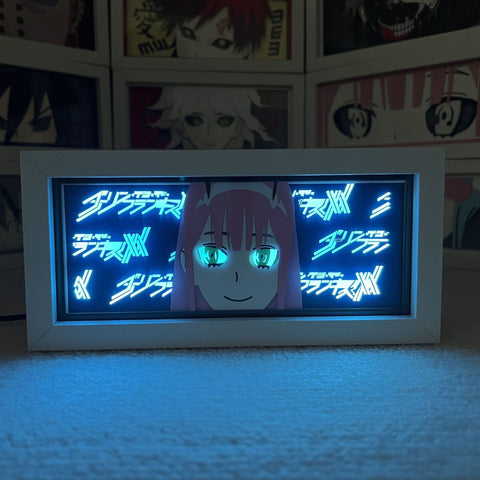 DARLING in the FRANXX  Zero Two Paper Carving Lamp Photo Frame