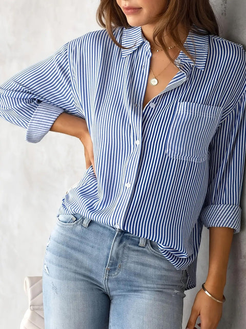 Top Loose Casual Long Sleeve Shirt Women's M301603