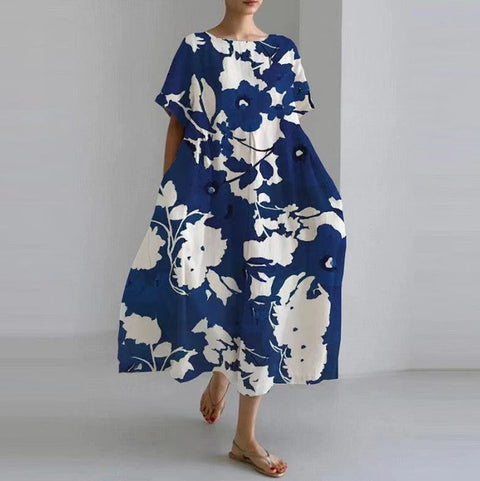 3D imitation cotton pull frame craft women's pendulum dress m301038