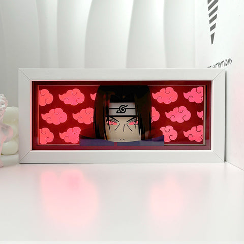 NARUTO anime Uchiha Itachi Paper Carving Lamp Photo Frame
