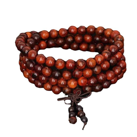 Guofeng 108 bracelets, sandalwood bead bracelets, various handheld Chinese knot rosary beads m3331293