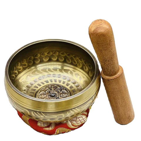 Nepalese handmade copper chime vajra pestle Buddha sound bowl meditation bowl m3331263
