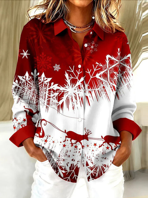 Women's autumn shirt new European and American trend plaid printing 3D shirt m302175