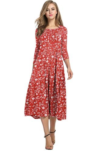 Autumn and winter dress solid color fashion big swing dress m302776