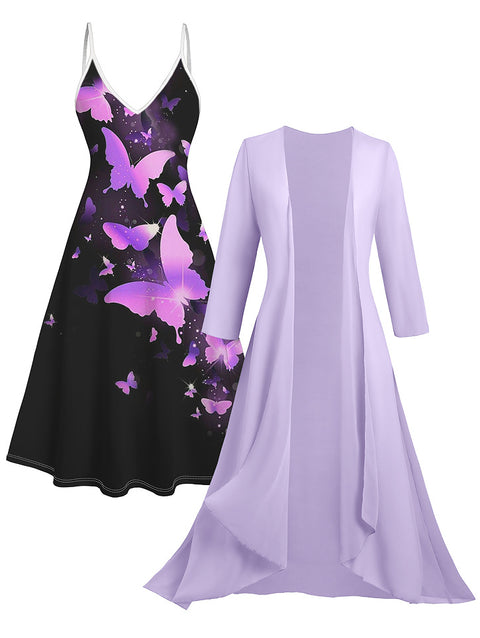Holiday suspender long skirt Indian style swing skirt two-piece set m302893