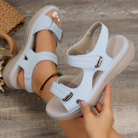 Sports slope heels slippers lightweight Velcro beach sandals m302829