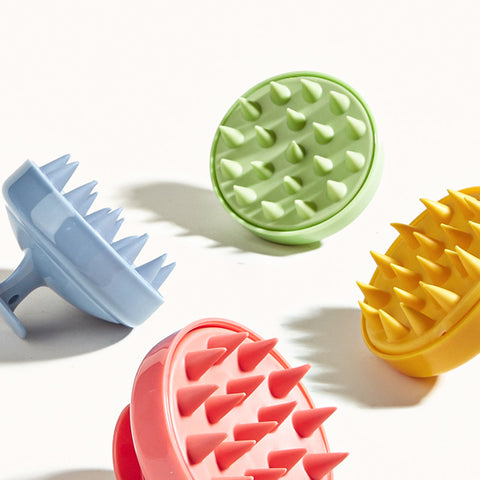 Small Fresh Massage Brush Meridian Brush Home Adult Scalp Relaxation Silicone Bathing Massage Brush m3330635