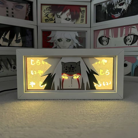 Naruto anime Jiraiya Paper Carving Lamp Photo Frame