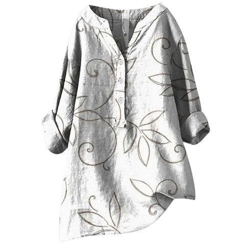 Autumn new long-sleeved comfortable printed fashion versatile shirt m301739