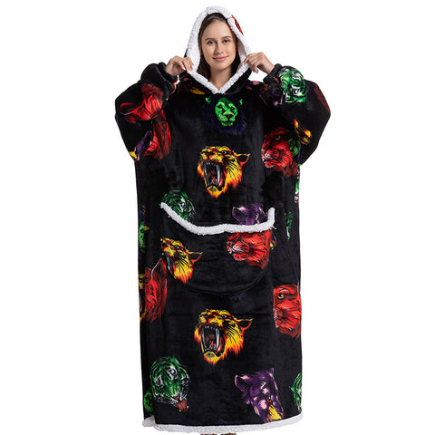 New animal cartoon cold suit thickened flannel lamb wool pajamas m302152