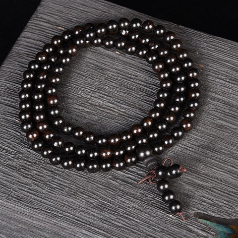 Ebony red sandalwood 108 beads bracelet wooden ebony bracelet m3331283