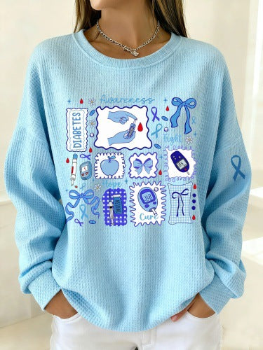 Knitted Women's Christmas Crew Neck Long Sleeve Pullover Women's m302124