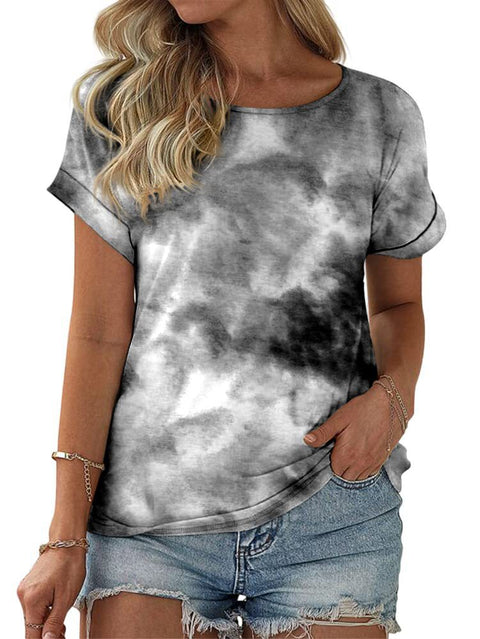 Color matching crew neck versatile casual women's top m302620