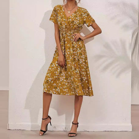 Summer small floral print dress m302706
