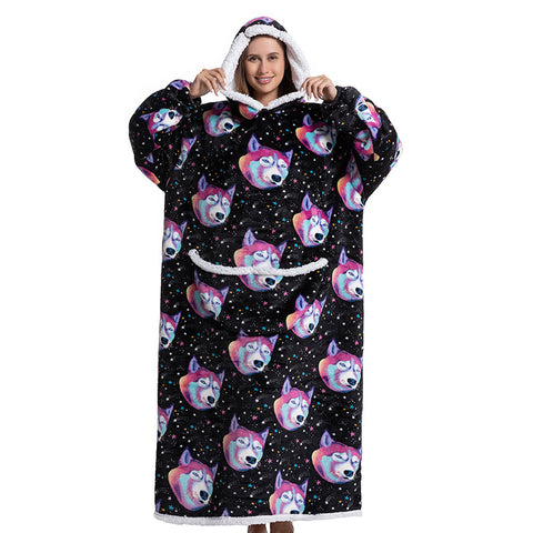 New animal cartoon cold suit thickened flannel lamb wool pajamas m302152