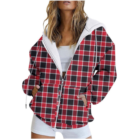 3D printed zipper European size casual fashion women's sweater m301882