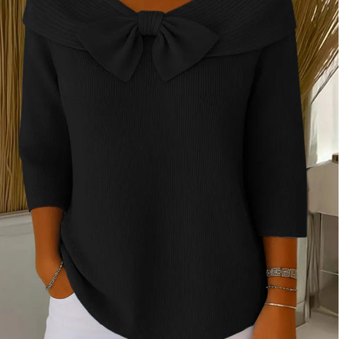 New autumn inner French light and thin long-sleeved knitted sweater top women's early autumn m302136
