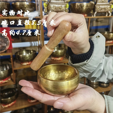 Nepal Handmade Copper Singing Bowl Buddha Sound Bowl Yoga Bowl Meditation Bowl Turning Sutra Bowl SPA Sound Therapy m3331267
