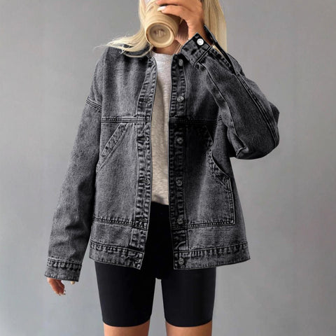 Loose spring and autumn denim jacket m303102
