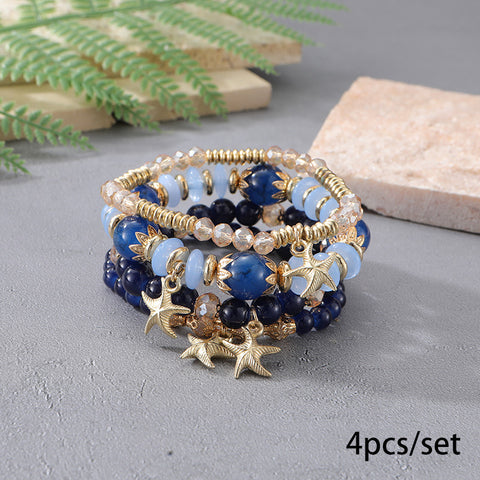 New Bohemian Bracelet Creative Tassel Multi-layer Beaded Bracelet m3331286