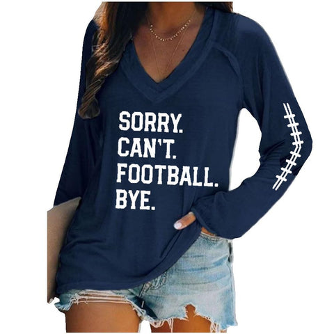 Women's V-neck long sleeve horror red graffiti 3D digital printing m301556