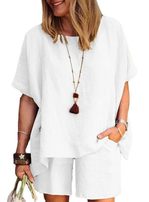 New suit fashion temperament loose short-sleeved shorts two-piece set m301179