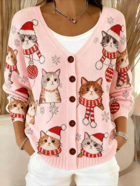 Knitted hooded cardigan sweater jacket fashion women's clothing m302657